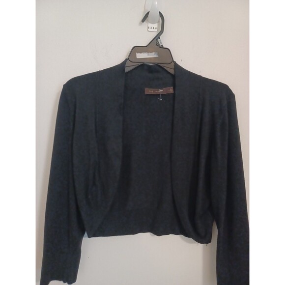 The Limited Cardigan Shrug Sweater Womens Large Black Open Front Lightweight - Picture 3 of 8